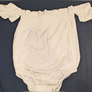 Bailey's Blossoms Off-Shoulder Flutter Leotard